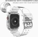 Transparent TPU Strap with Protective Case for Apple Watch 49 mm
